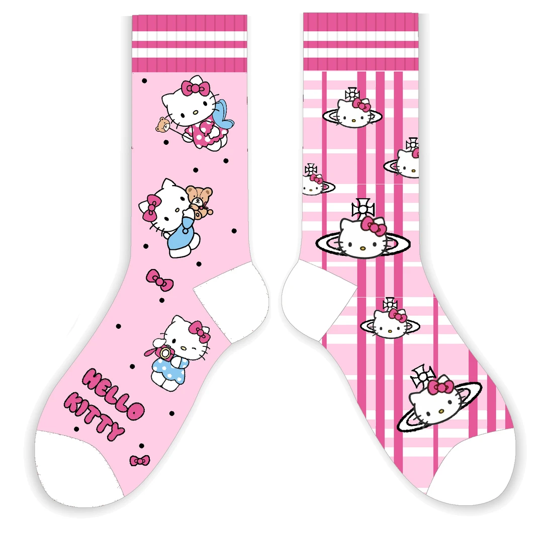 微瑕潮袜卡通秋冬袜子个性情侣高筒