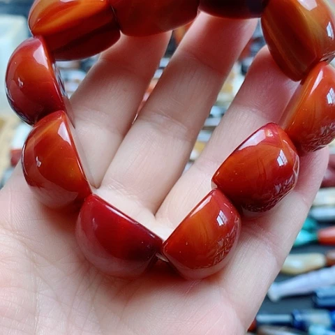 玛瑙/玉髓合金颈饰