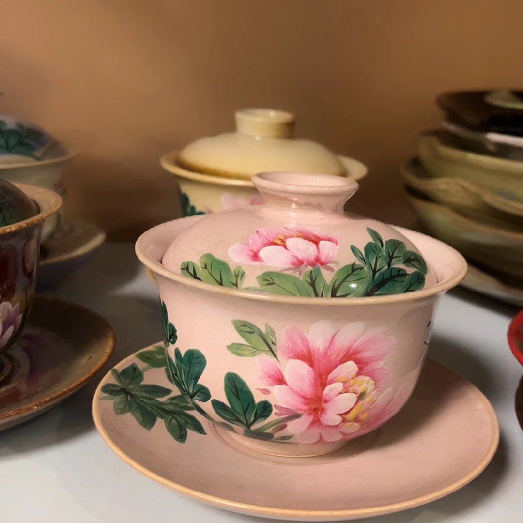 柴烧手工手绘陶瓷