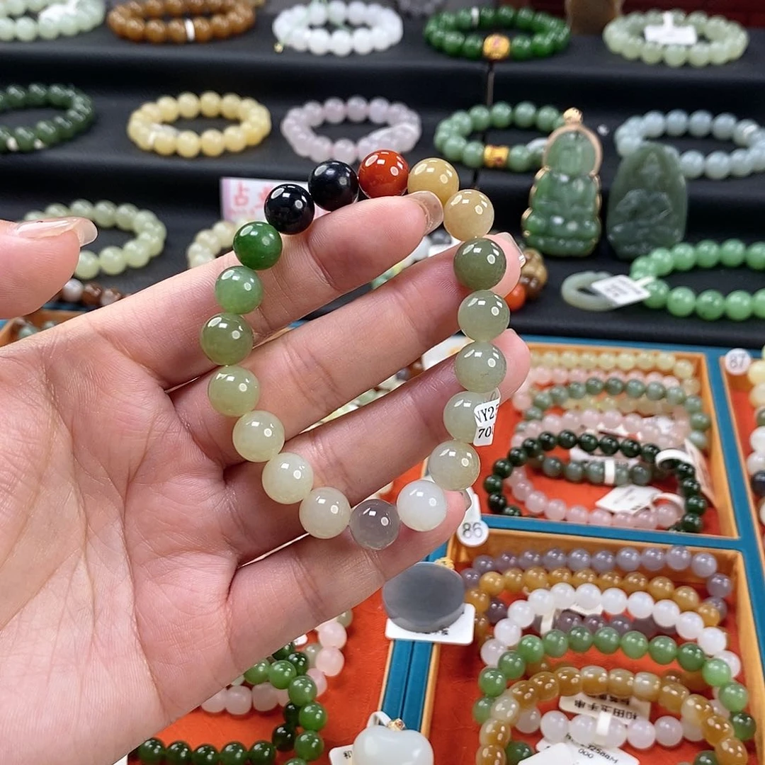 和田玉手链 10MM未镶嵌