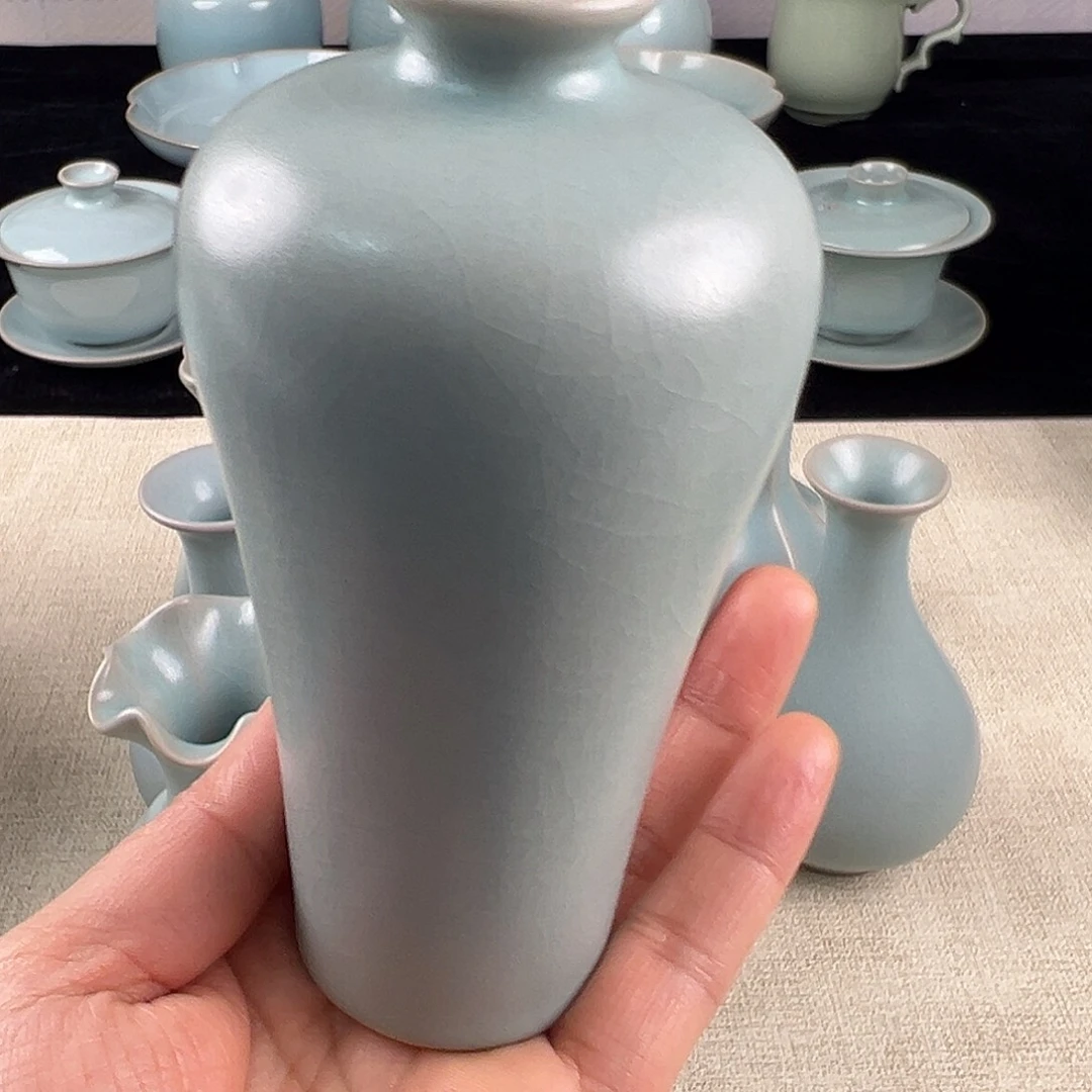 瓷摆件仿古釉小花瓶微瑕