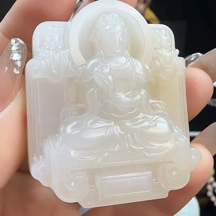 和田玉挂件未镶嵌定制发货