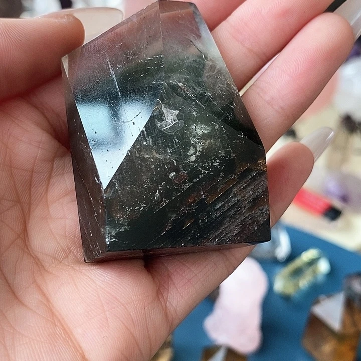 一***点紫晶珠宝半成品未镶嵌