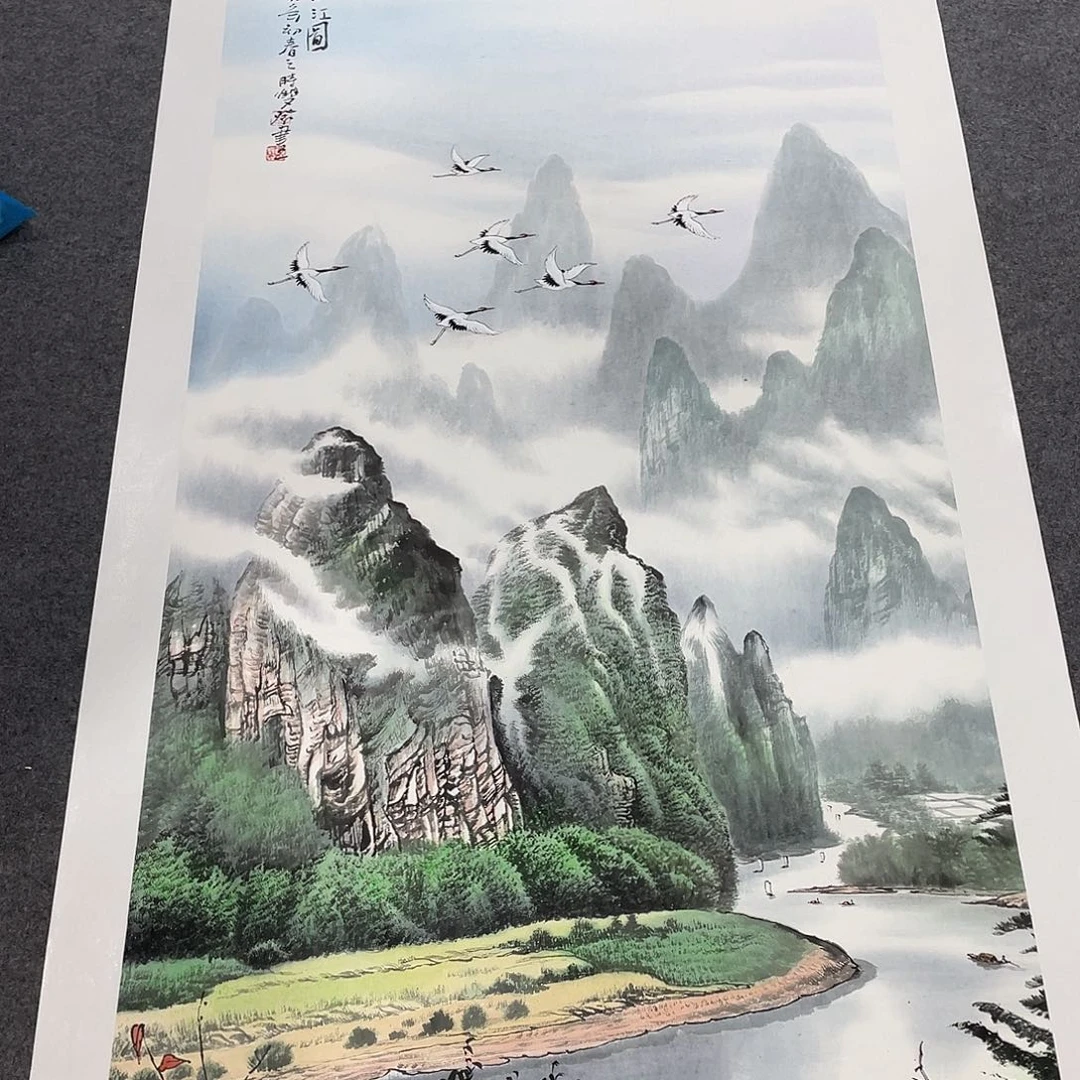 国画今天上午国画作品展示