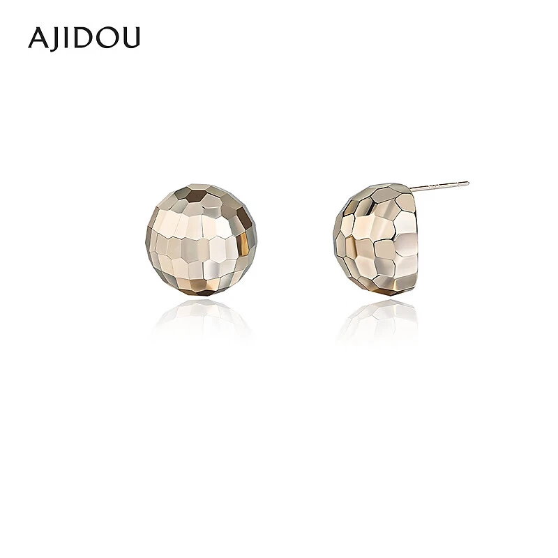 铜合金耳饰 AJIDOU阿吉豆耳钉女款时尚简约气质耳环【GM】