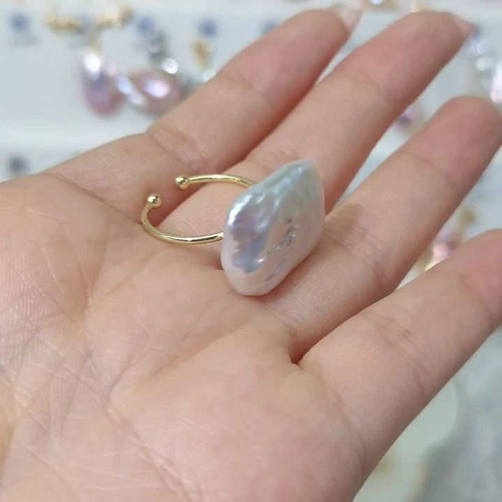 未镶嵌淡水珍珠戒指