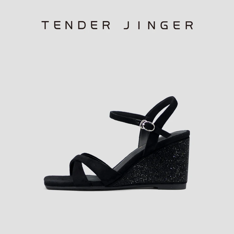 Tender Jinger女式坡跟凉鞋ZS0902