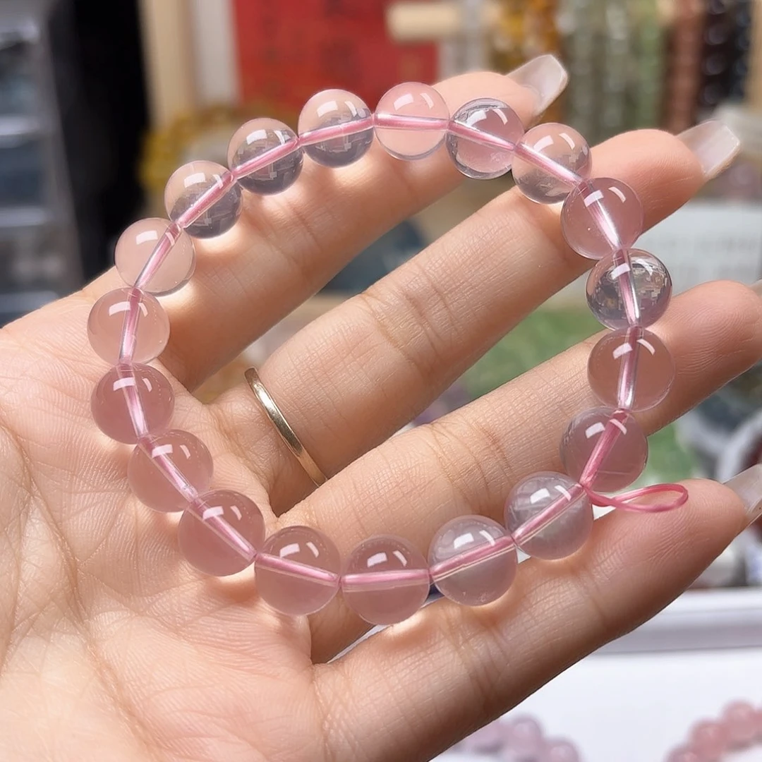 水晶手链未镶嵌粉晶10