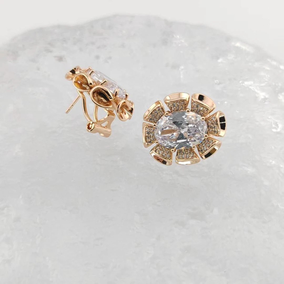 XUPING/旭平首饰 合金合成锆石耳饰 【潘生福利】气GDJ X000787241