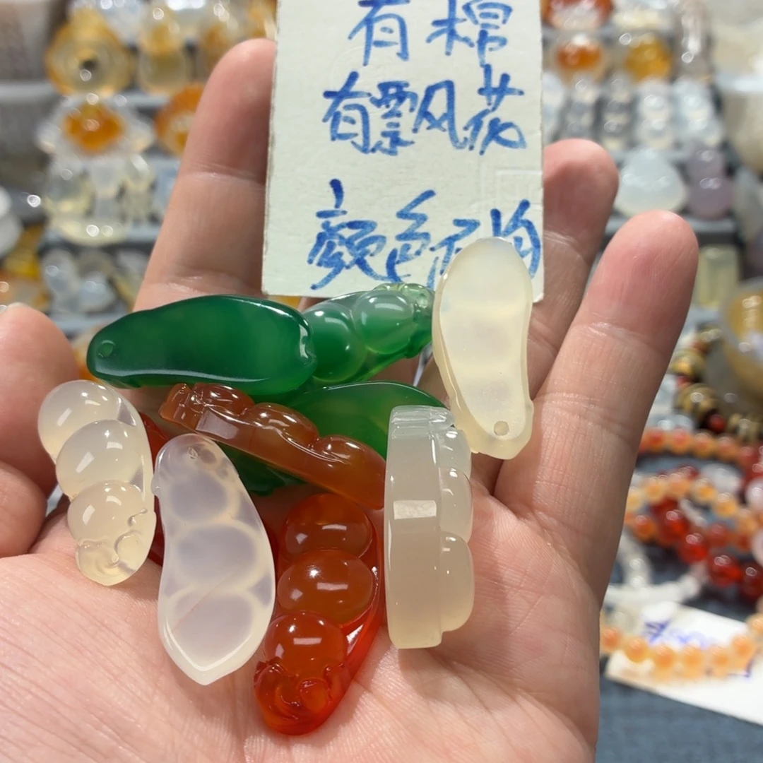 玛瑙/玉髓未镶嵌吊坠(不含链)