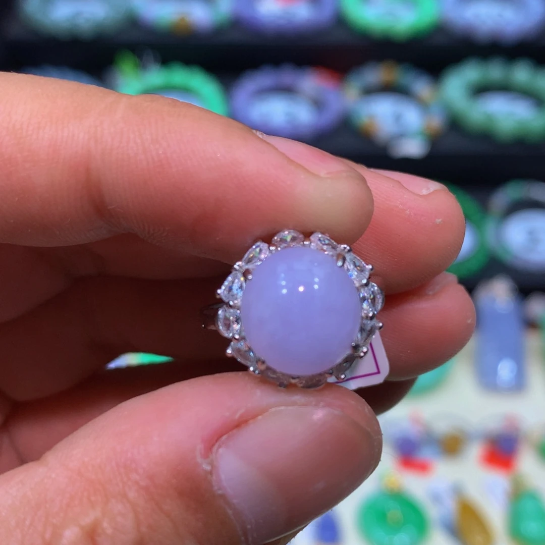 翡翠银S925镶嵌颈饰