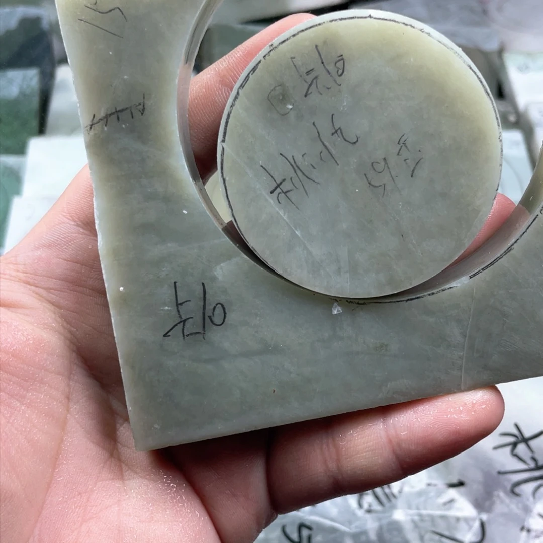 和田玉定制珠子未镶嵌桃*九