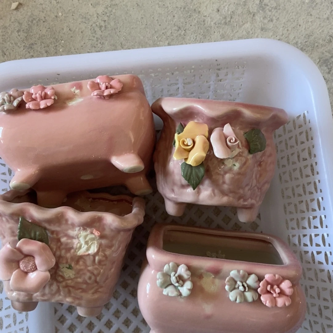 红陶高温陶瓷花盆