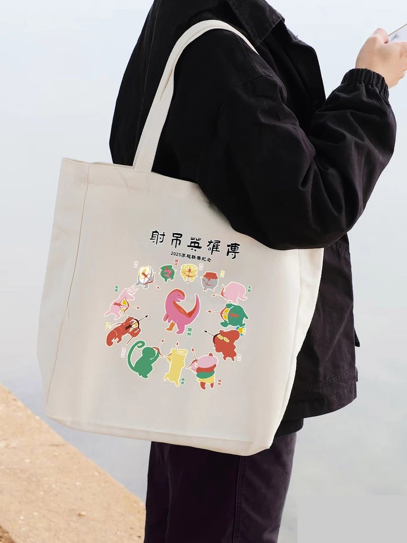 射吊英雄傳常州苏超趣味手提袋帆布袋文创帆布包