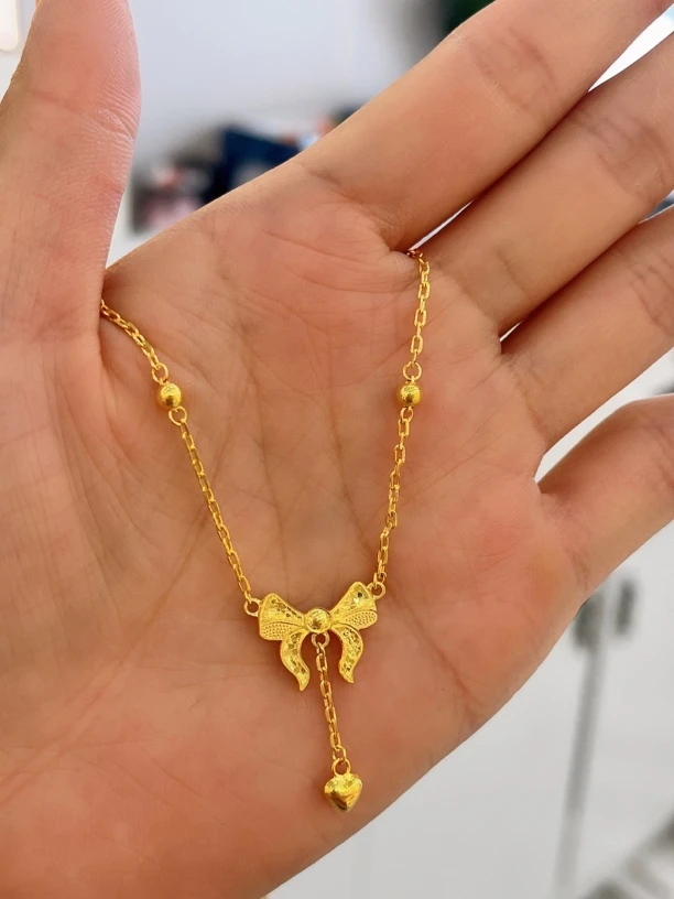 坠链均足银 渡金银在逃公主项链S-YHJ11188