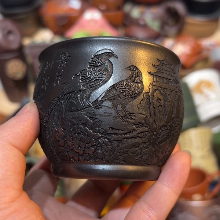茶杯紫砂宜兴紫砂主人杯