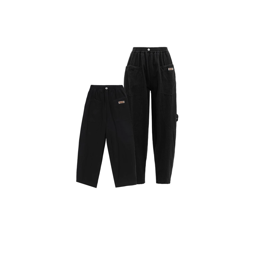 【城市机能工装裤】全棉牛仔大口袋贴标卷边休闲运动裤C23CU6004