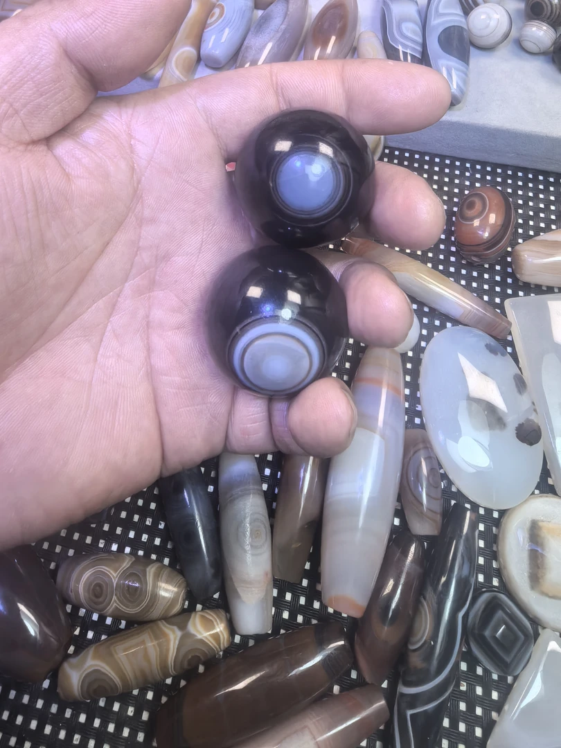 天然无优化玛瑙珠子