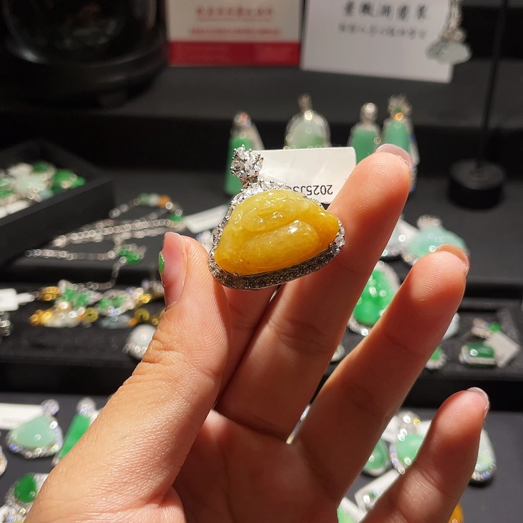 翡翠银S925镶嵌颈饰