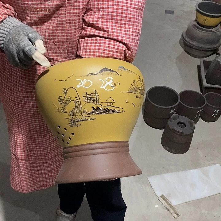 紫砂花盆紫砂花盆