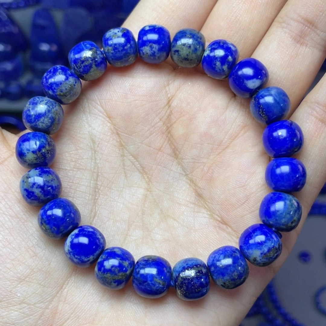 青金石未镶嵌10×9mm老型手串