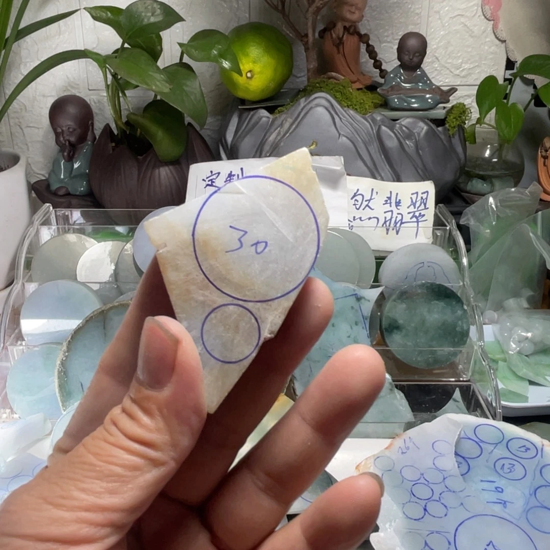 钓***娱裸石翡翠翡翠毛料