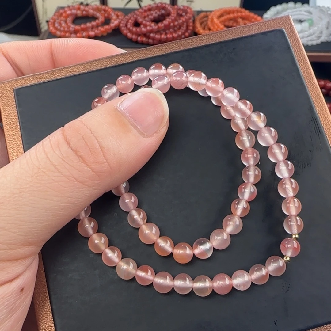 南红玛瑙未镶嵌手链