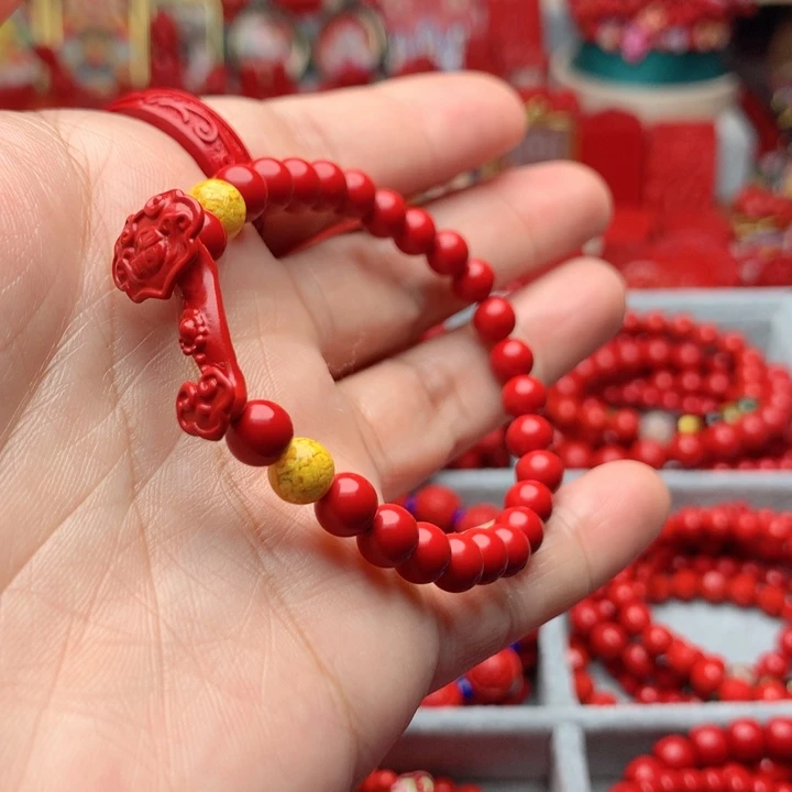 天然辰砂工艺品朱砂手串