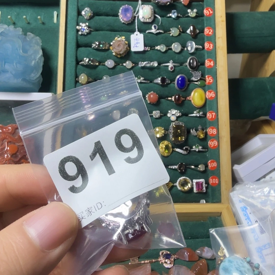 *****戒指红宝石银S925镶嵌