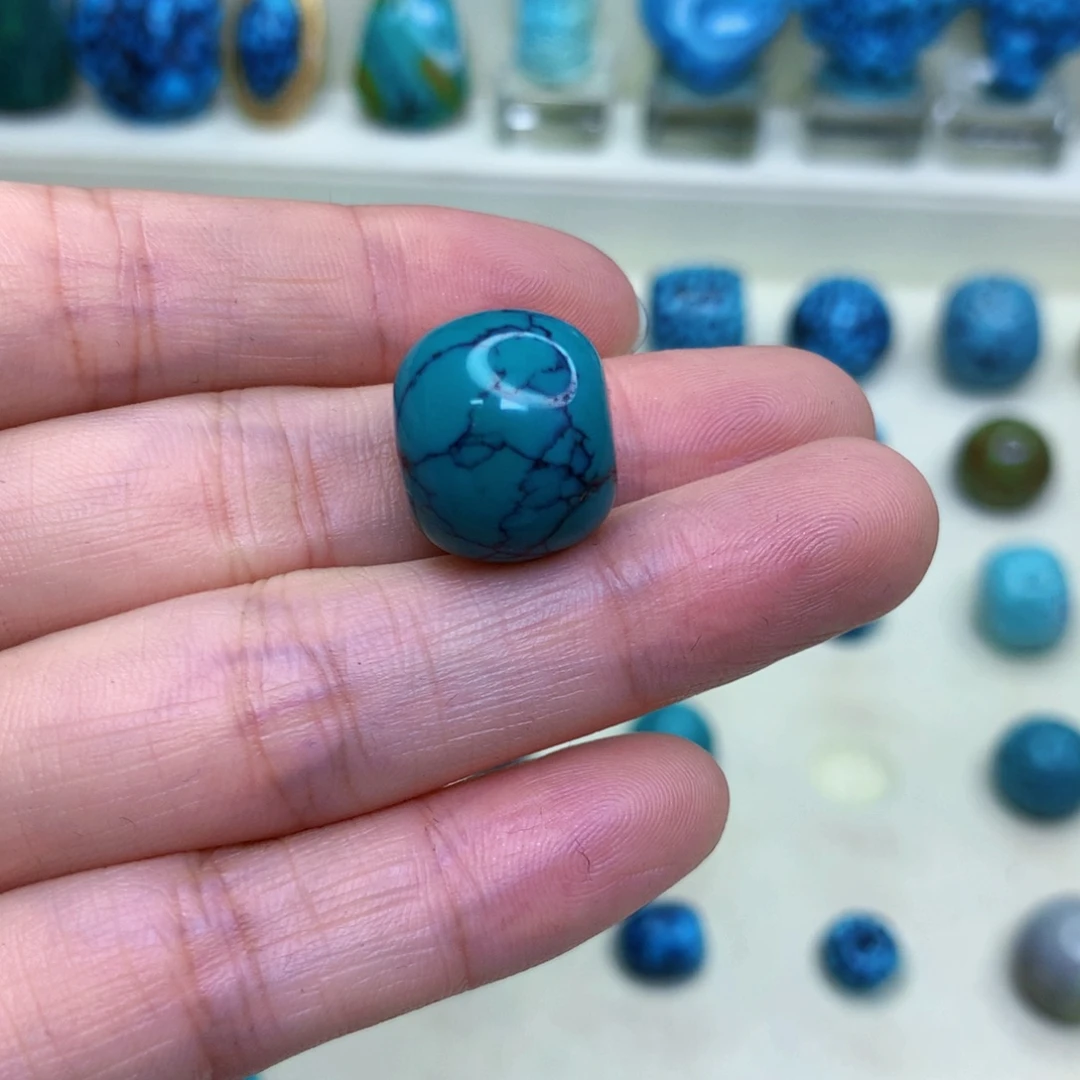 未镶嵌绿松石三彩随行