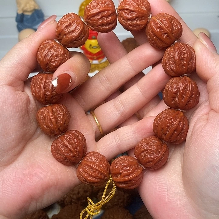 核桃小京八棱手串