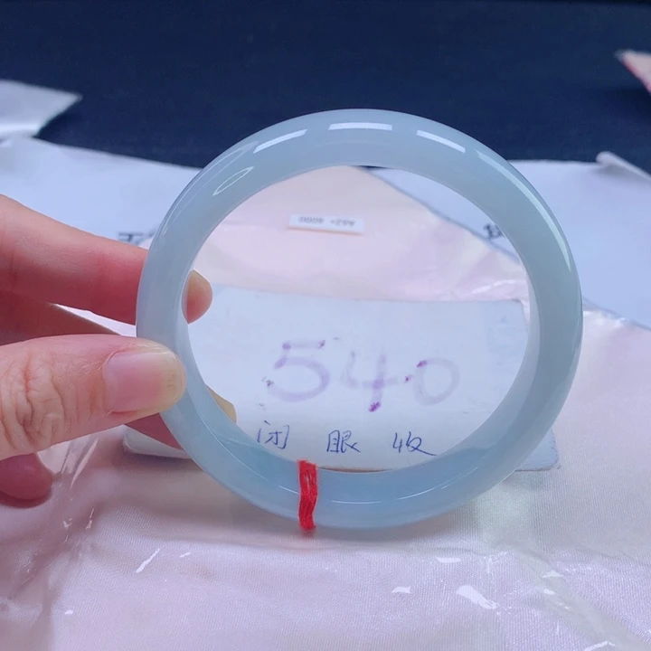 翡翠未镶嵌手镯圈口63626262