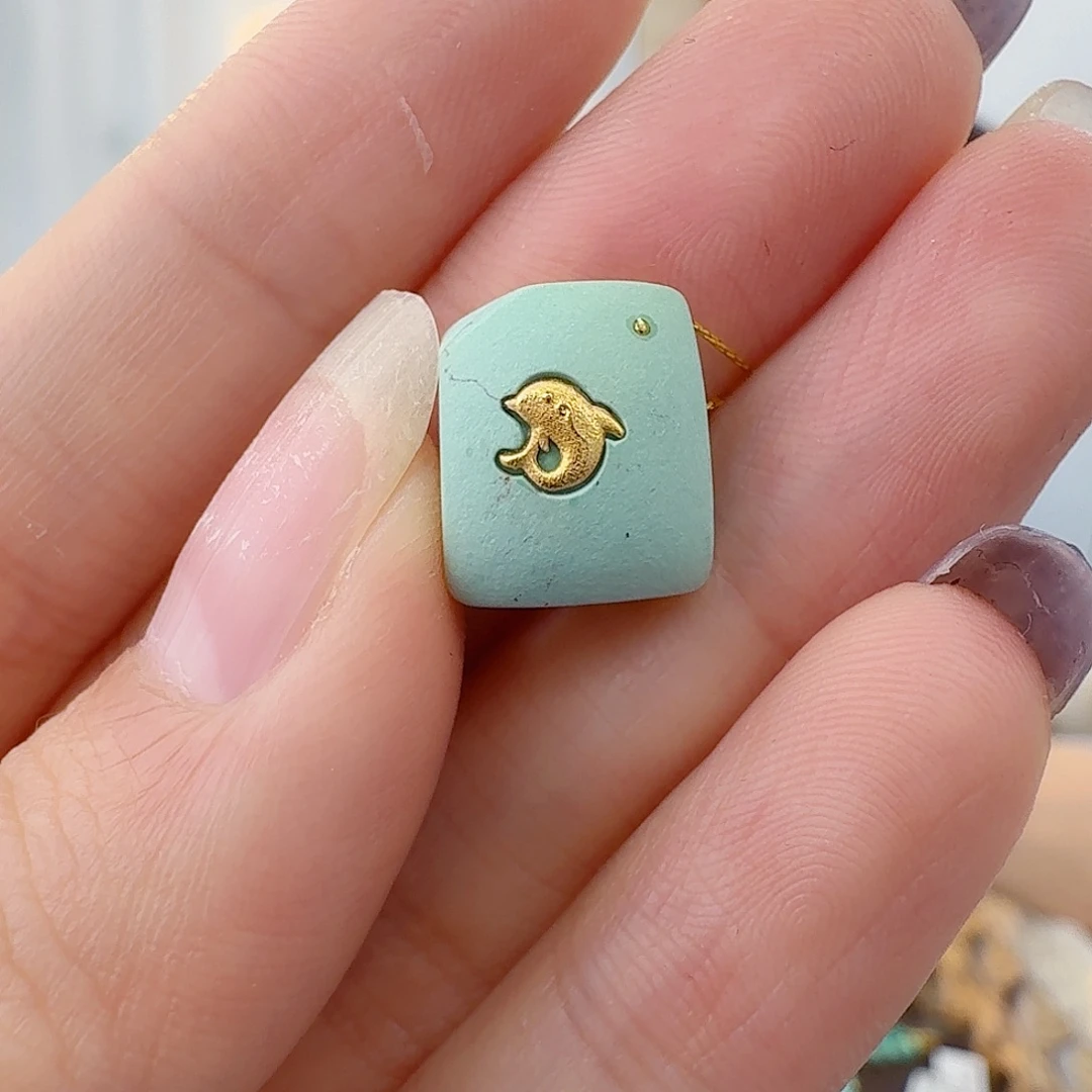 绿松石未镶嵌珠宝半成品