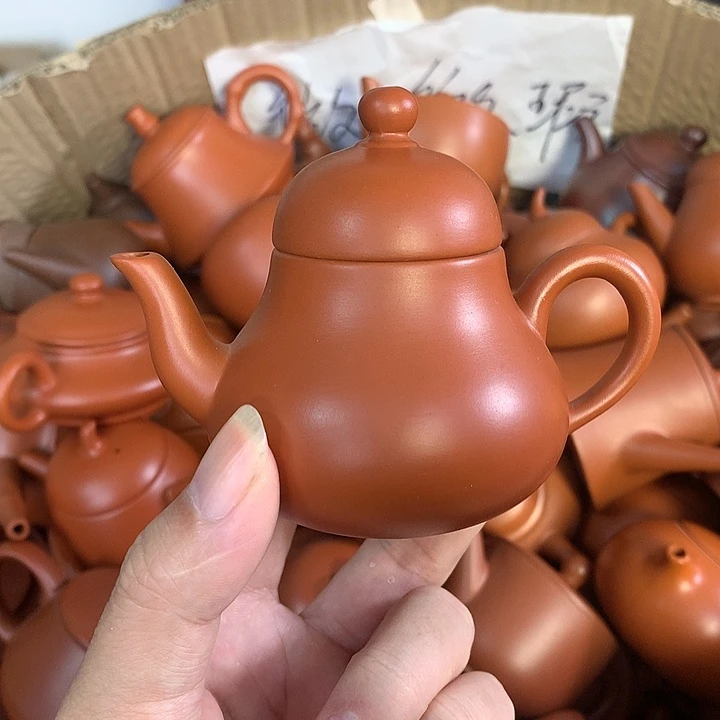 紫砂茶壶原矿朱泥茶壶茶具家用120