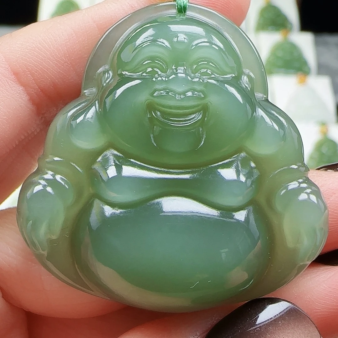 和田玉未镶嵌吊坠(赠链)