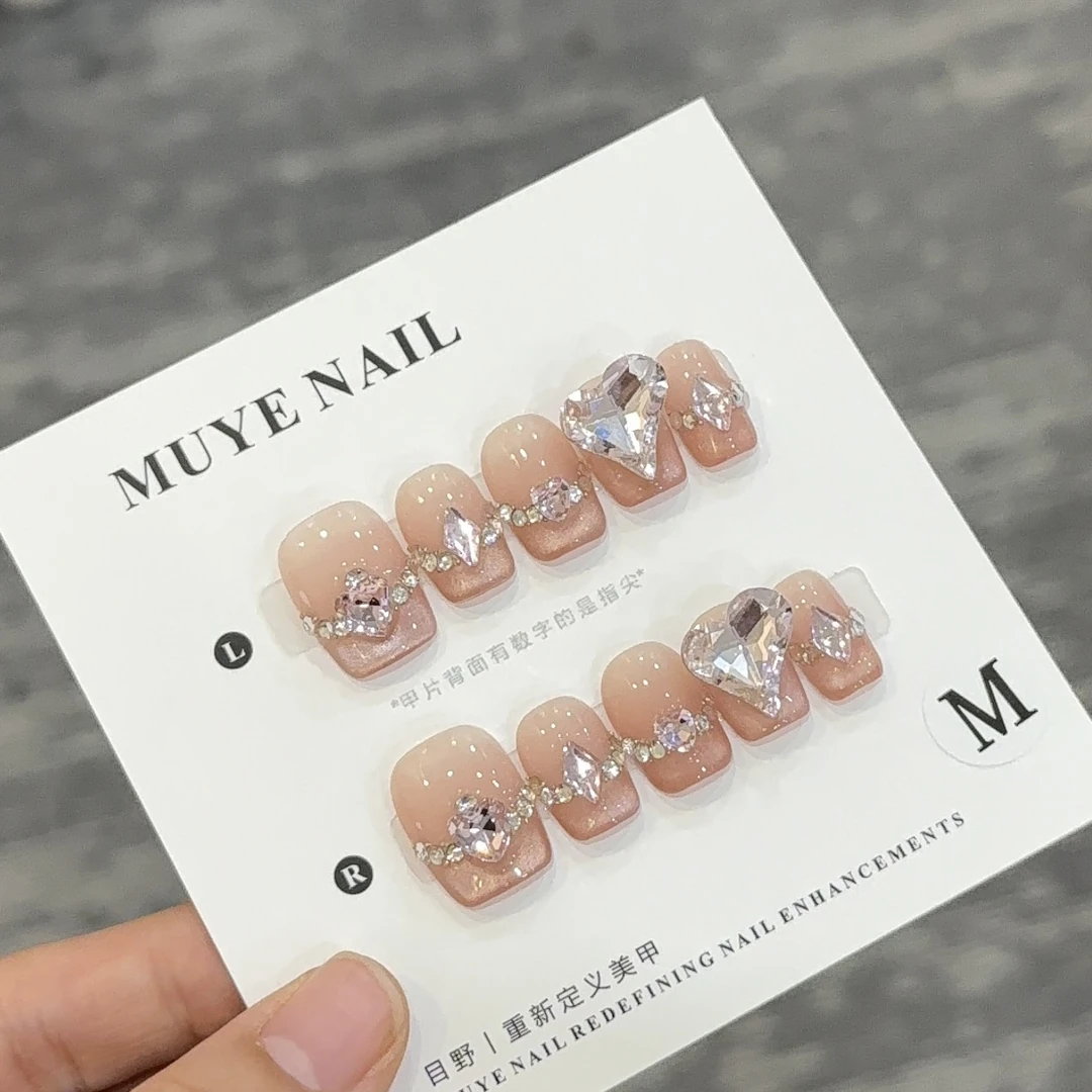 【蔷薇之恋】 no退换no售后 纯手工（10片）设计穿戴美甲