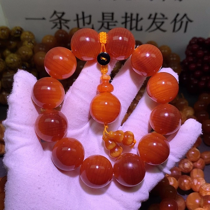 松木（琥珀木）手串/手链2.5 高货包浆