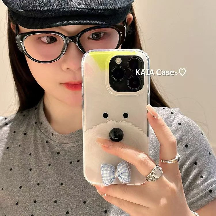 可爱西高地狗狗适用苹果16promaxpromax手机壳iPhone15/14/13情侣