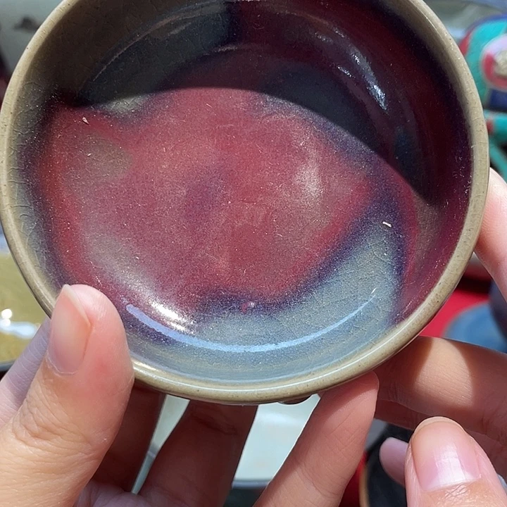 瓷器建盏窑变茶碗