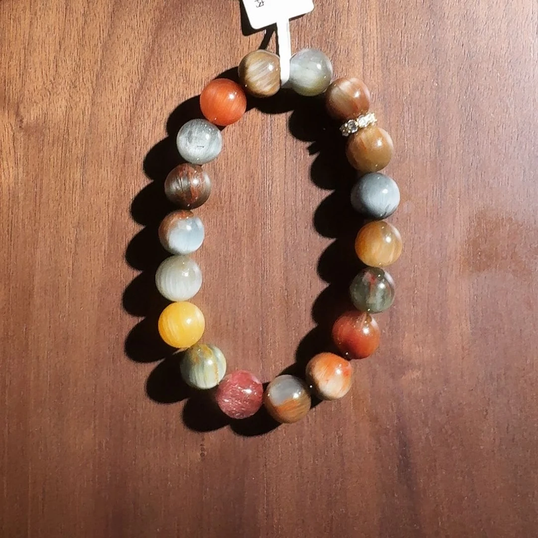 银S925镶嵌手串水晶冰*妈天然水晶手串冰妈10+