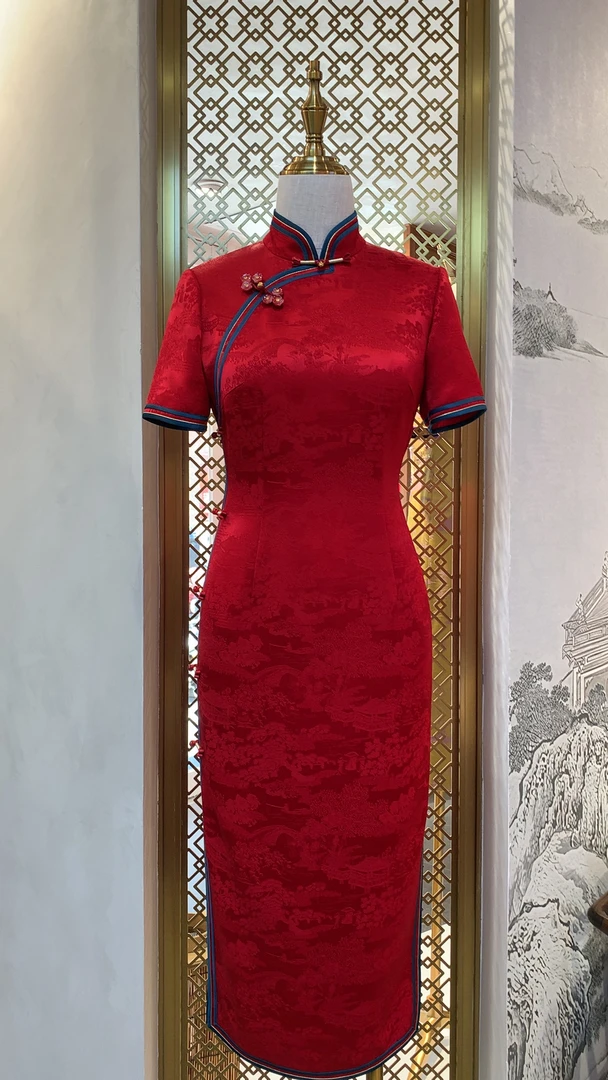 新中式改良版旗袍11747