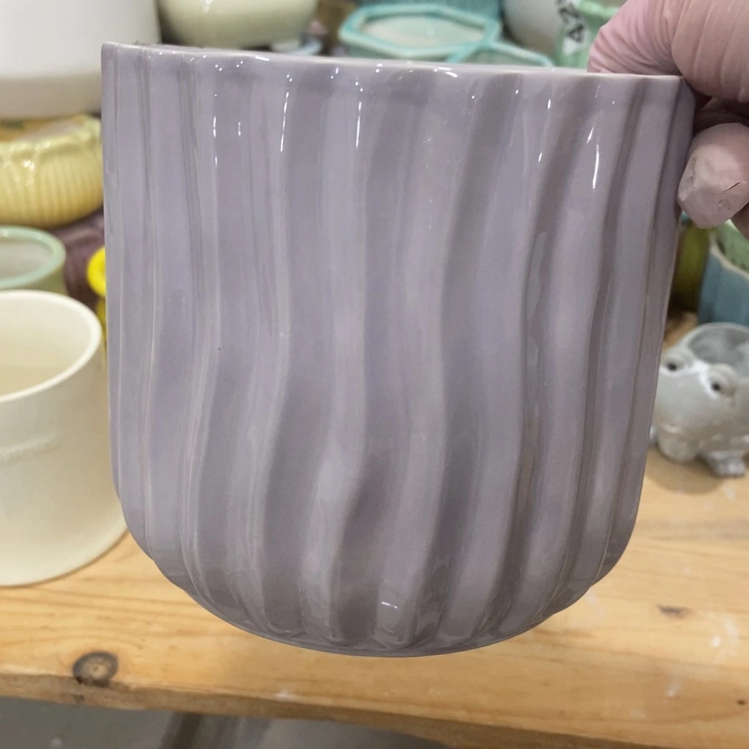 红陶高温陶瓷花盆