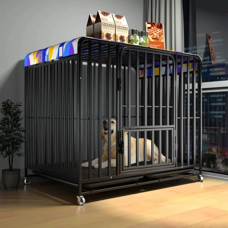 狗笼子加粗室内外大型犬狗笼家用带厕所分离金毛拉布拉多中小型犬