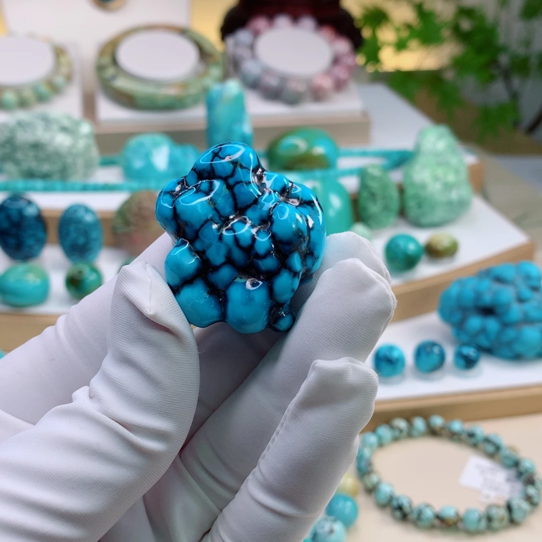 未镶嵌绿松石珠宝奇石