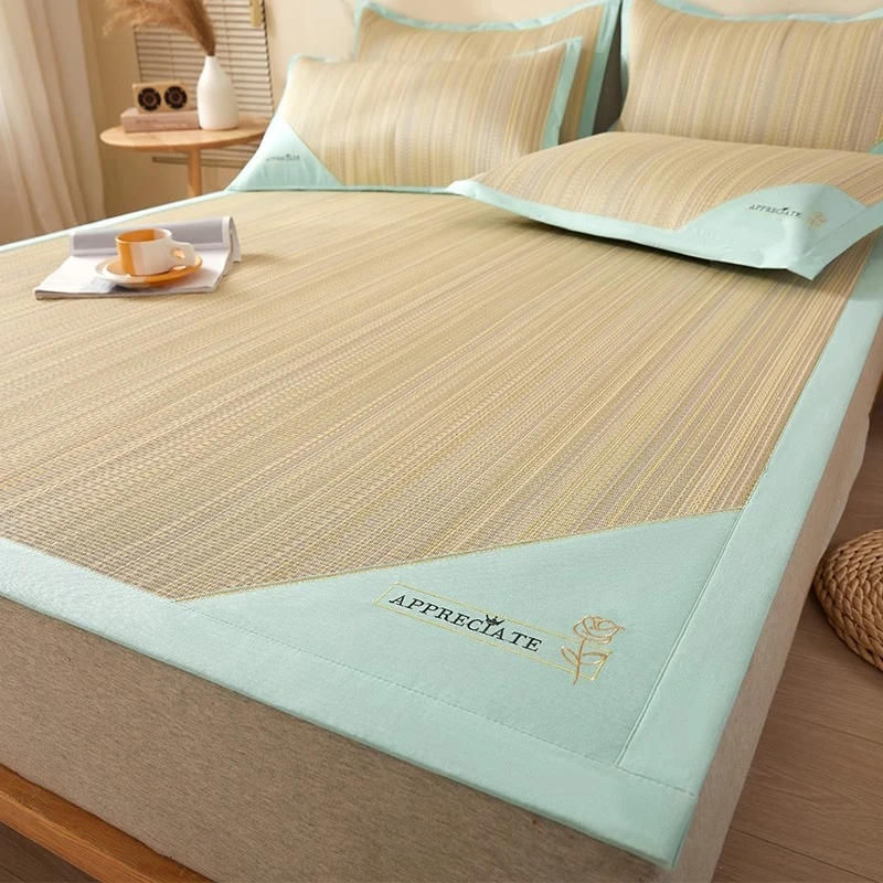 凉感凉席夏天专用草席学生宿舍单人高端竹席藤席可水洗席子冰丝席