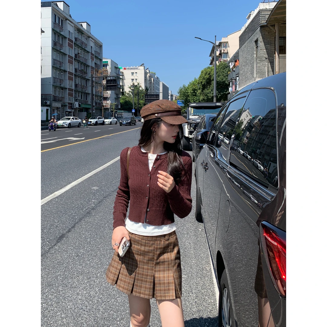 切糕自制【秋日特调】小个子秋季流光风纯欲慵懒感百搭显瘦针织衫