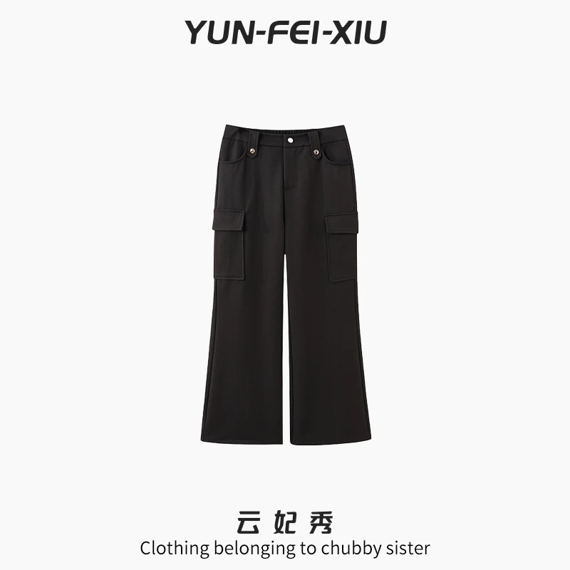云妃秀大码女装休闲裤宽松显瘦遮肉韩版时尚胖妹妹气质秋季88019