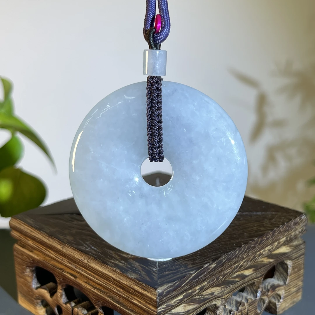 JTW25-114 天然缅甸翡翠A货 平安扣