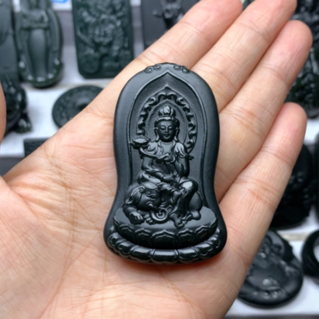 【闪购商品】颈饰未镶嵌和田玉双面雕刻