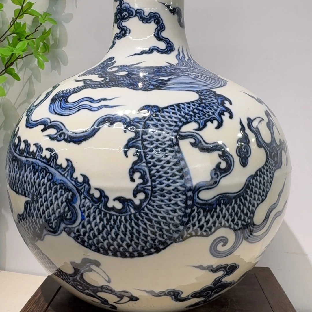 艾***了摆件瓷瓷器工艺品摆件青花